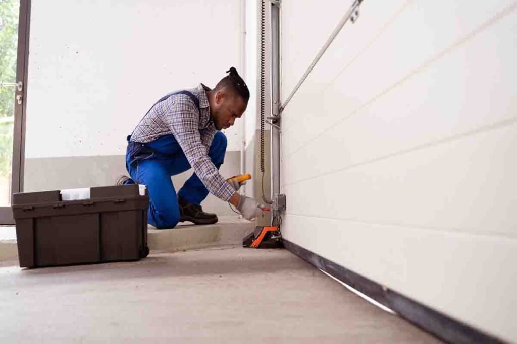 New weather seal installation on garage door Pearland