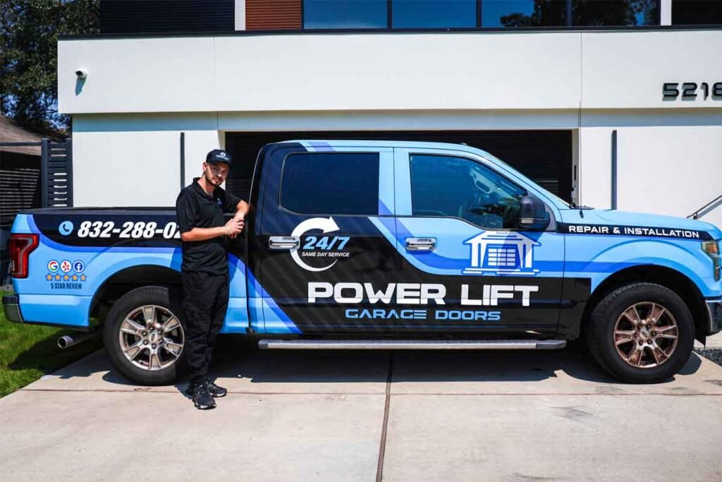 Preparing a garage for winter in Pearland Texas.