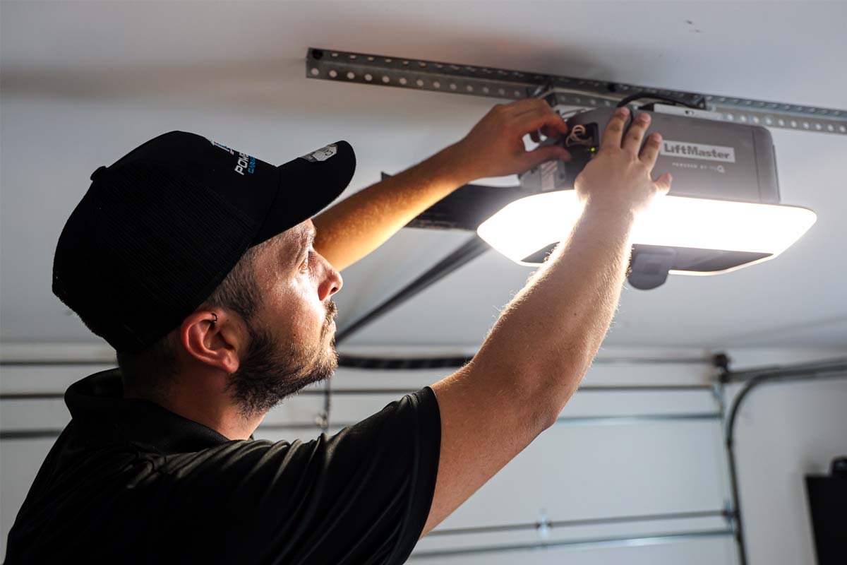 garage door opener repair kit with tools and components