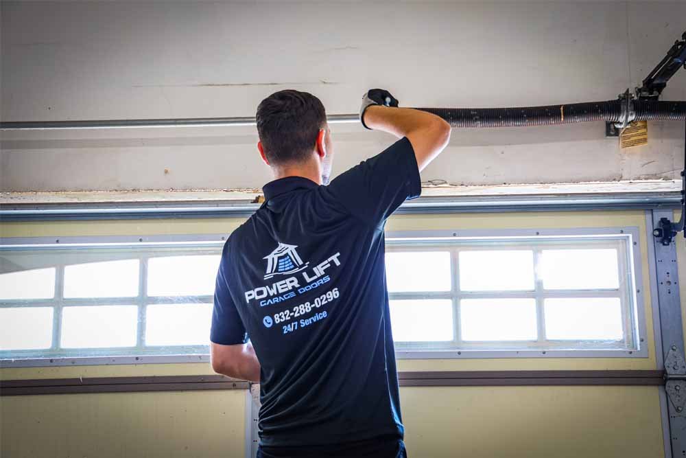 safety precautions before replacing a garage door spring with protective gear