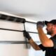 replace bent garage door spring pearland tx 80x80
