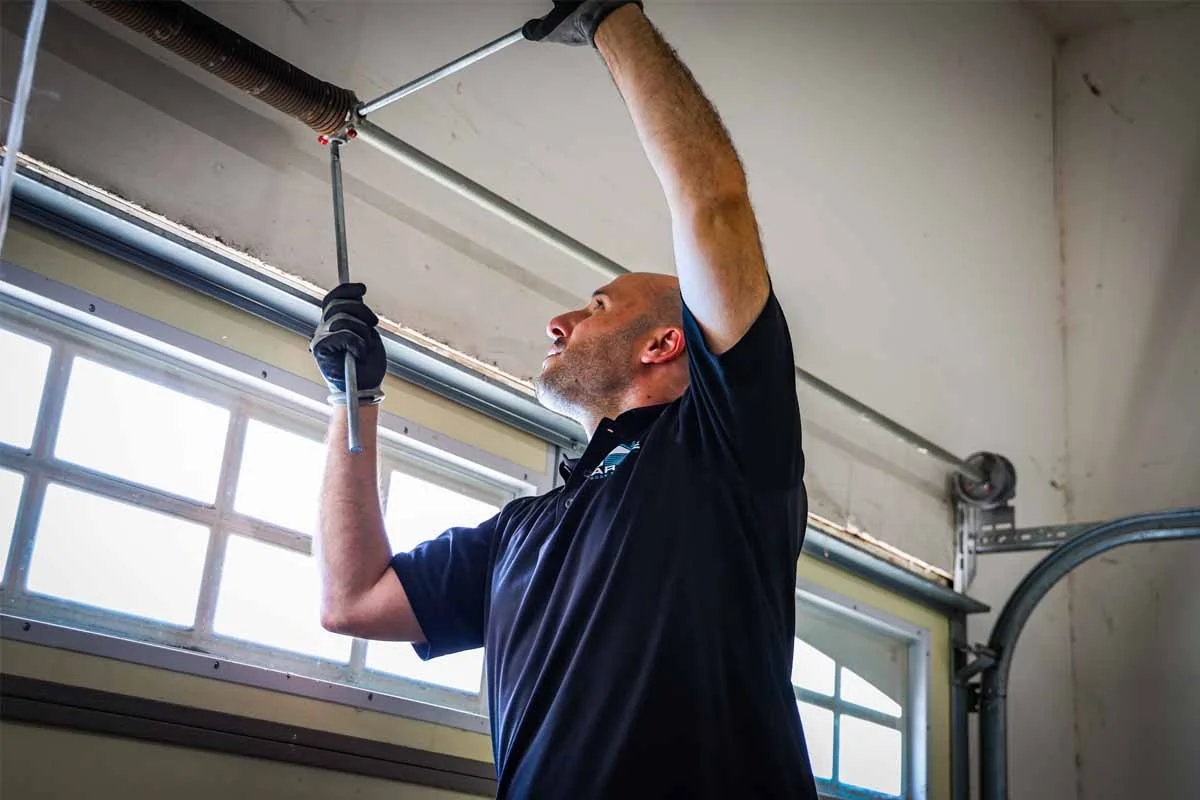 garage door spring replacement process in pearland tx