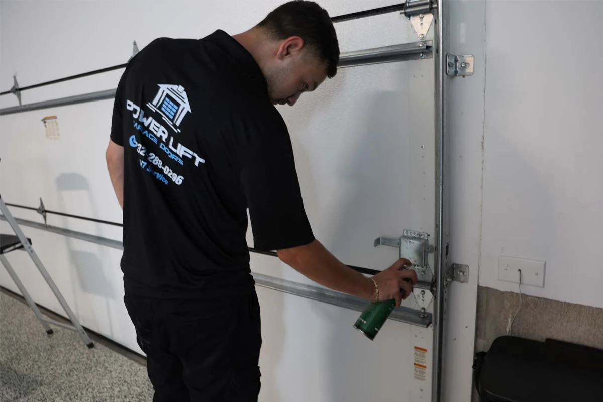 PowerLift Garage Doors securing garage doors in Pearland, TX.